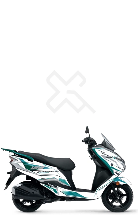 R Edition Full Body Sticker Compatible with Burgman 125 | Made in Premium Matte Vinyl with FPF (Fade Protection Film), Waterproof, Precut Sticker, Pack of 1 Compatible with Both Side
